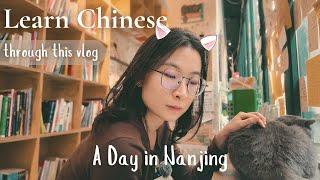Learn Chinese with this vlog｜one afternoon in Nanjing｜Intermediate｜HSK 3-5｜Pinyin & Eng Subs