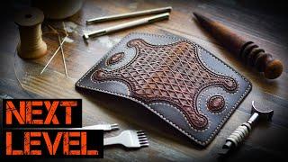 LEVELING UP MY OLD WALLET! - How to make a leather wallet - Leather Tooling - Leather Craft