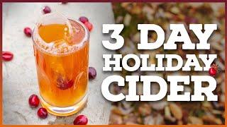 MULLED CRANBERRY CIDER: How to Make a Hard Cider in 3 Days!