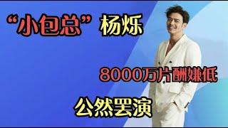 【综艺明星八卦新闻】嫌弃4000万片酬低，公然无视“限薪令”，杨烁终于把自己作死了