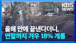 연말까지 다 포장한다더니…광주 도시철도 결국 18%만 개통 / KBS  2024.12.24.