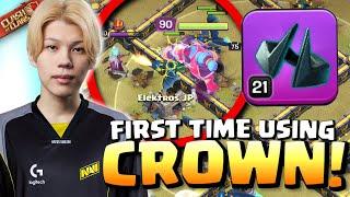 NAVI Kazuma uses DARK CROWN for the FIRST TIME! Clash of Clans