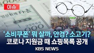 [이슈] '소비쿠폰' 뭐 살까, 안경? 소고기? 코로나 지원금 때 쇼핑목록 공개/2025년 6월 19일(목)/KBS