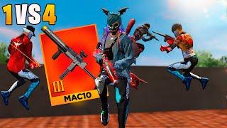 ELA CHEGOU!! TESTEI A MAC10 NO NÍVEL MÁXIMO SOLO VS SQUAD!! FREE FIRE MOBILE