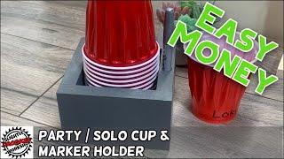 Make Easy Money This Christmas Season with This Cup and Marker Holder #christmas