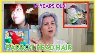 Recreating My First Rainbow Hair - Parrot Hair  