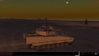 Desert CV90 Platoons Assaulting Two Villages at Dawn, Steel Beasts Pro PE