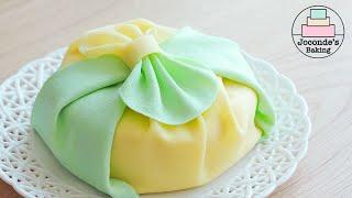 크레이프 보자기 케이크 /Crepe Bojagi (Korean wrapping cloth) cake.