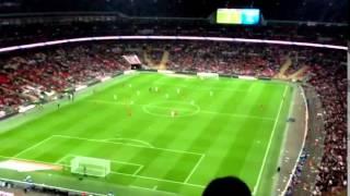 PAPER AIRPLANE launched from TOP of stadium hits player! LMAO England vs Peru RAW FOOTAGE