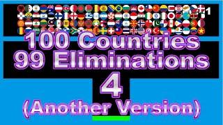 [Another Version]100 countries & 99 times elimination4 -marble race in Algodoo- | Marble Factory 2nd