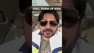 FULL FORM OF VISA / DUBAI VISA  Calll at - +91 9896974863                 #traveling #mvtsindia