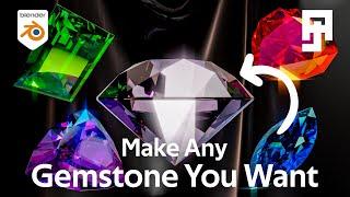 How to model any gemstone - Blender 4 + full step by step process