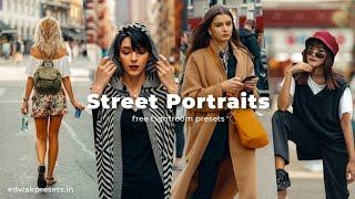 How to edit street Portraits Photography in Lightroom mobile  - free Preset #398