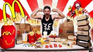 THE $100 MCDONALDS MENU CHALLENGE! (12,000+ CALORIES)