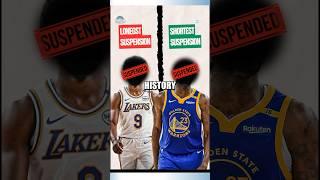 Longest vs Shortest NBA Suspension  #nba #nbabasketball