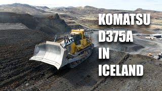 Komatsu D375A in Iceland