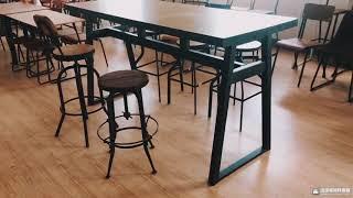 Saimei factory metal bar table and bar stool chair