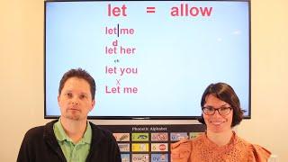 The 4 Ways to Pronounce "LET" in American English / LET vs. ALLOW / American Accent Training