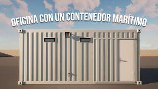 Oficina con Contenedor | FORTE 20| CONTENEDORES MAS+