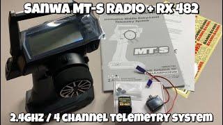 Sanwa (Airtronics) MT-S - 4 Channel / 2.4 GHZ Radio Telemetry System + RX482 Receiver - Unboxing