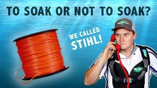 Should I SOAK my TRIMMER LINE in water? WE Called STIHL to find out!