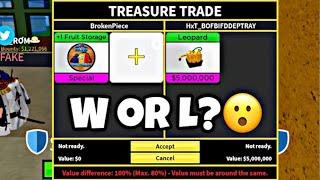 BIGGEST Win Trading For LEOPARD in Blox Fruits!! I got Leopard!! + Giveaway