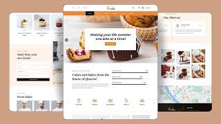 Responsive Cake Shop Website: HTML, CSS & JS