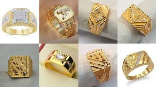 Gents Gold Ring Design//Mens Gold, Diamond Ring Designs//Gold rings for men//Engagement ring for men