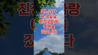 며느리가 제 생일날 친정엄마랑 여행을 갔습니다