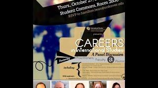 Fall 2016 Careers in International Studies Panel