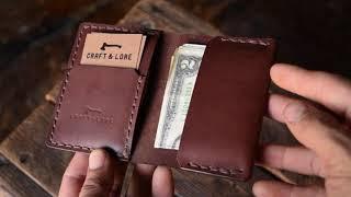 Insider Wallet - handmade leather bifold card wallet heritage quality by Craft and Lore