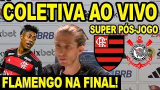 COLETIVA DE FILIPE LUÍS AO VIVO! FLAMENGO 0 X 0 CORINTHIANS - MENGÃO NA FINAL DA COPA DO BRASIL