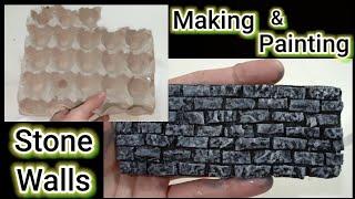 DIY Stone Wall Decor: Easy Tutorial Using Egg Cartons