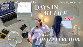 *busy* days as a content creator |major planning, bts industry secrets, how i edit, mic'd work block