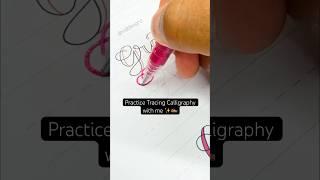 Practice Tracing “Gratitude”in Calligraphy with me #calligraphypractice #fauxcalligraphy