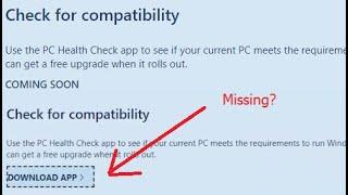 How to download PC health Check App after they removed from Microsoft website -  Windows 11