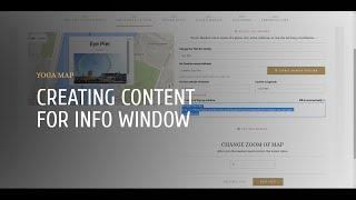 Setting the content in the info window of marker