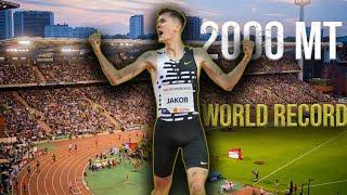 Jakob Ingebrigtsen 2000 meters world record (Full Race)