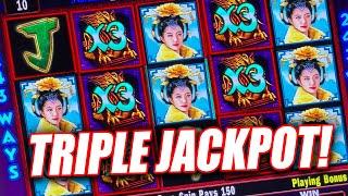 TRIPLE FORTUNE DRAGON IN THE HIGH LIMIT ROOM PAYS A WHOPPING JACKPOTS