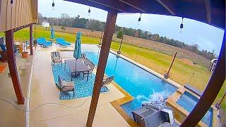 Pool Party is Cancelled  Funniest Security Camera Fails