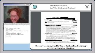 Corporate Recruiter Reviews a Mechanical Engineer Resume (Infiniman)