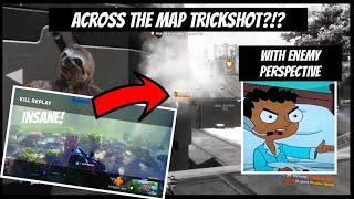 My best trickshot ever (CROSS MAP!!!) with both perspectives