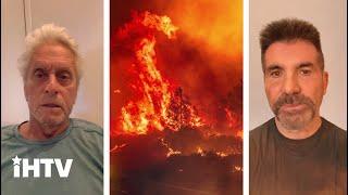 Simon Cowell, Michael Douglas & Other Celebs' React To California Wildfires