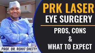 PRK (Photorefractive Keratectomy) Laser Eye surgery | Pros, Cons & What to Expect | Dr Rohit Shetty