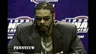 Latrell Sprewell Postgame Press Conference Interview (1999 ECF Playoffs Game 5 on NBC)