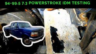 7.3 POWERSTROKE IDM DIAGNOSTICS!!