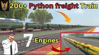 200 से ज्यादा coaches वाली python freight train | rg train tech demo gameplay video today