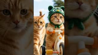 MỘT NGÀY CỦA MÈO MẸ VÀ MÈO CON#shortvideo #cat #chumeocon #cute