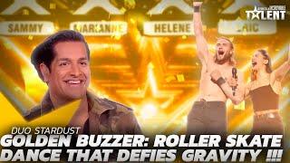 GOLDEN BUZZER: Duo Stardust stuns with a dangerously romantic roller skate dance | FGT 2024