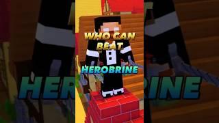 Who Can Beat Herobrine  ? [ Gigachad Edit ] #zakiexdgaming #herobrine #shorts